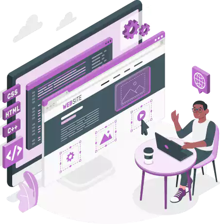 Custom Web Development Agency Illustration